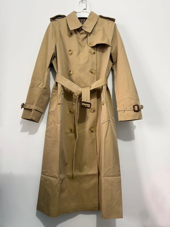 Burberry Jackets & Blazers - Burberry Beige Classic Double-Breasted Trench Coat with Belt